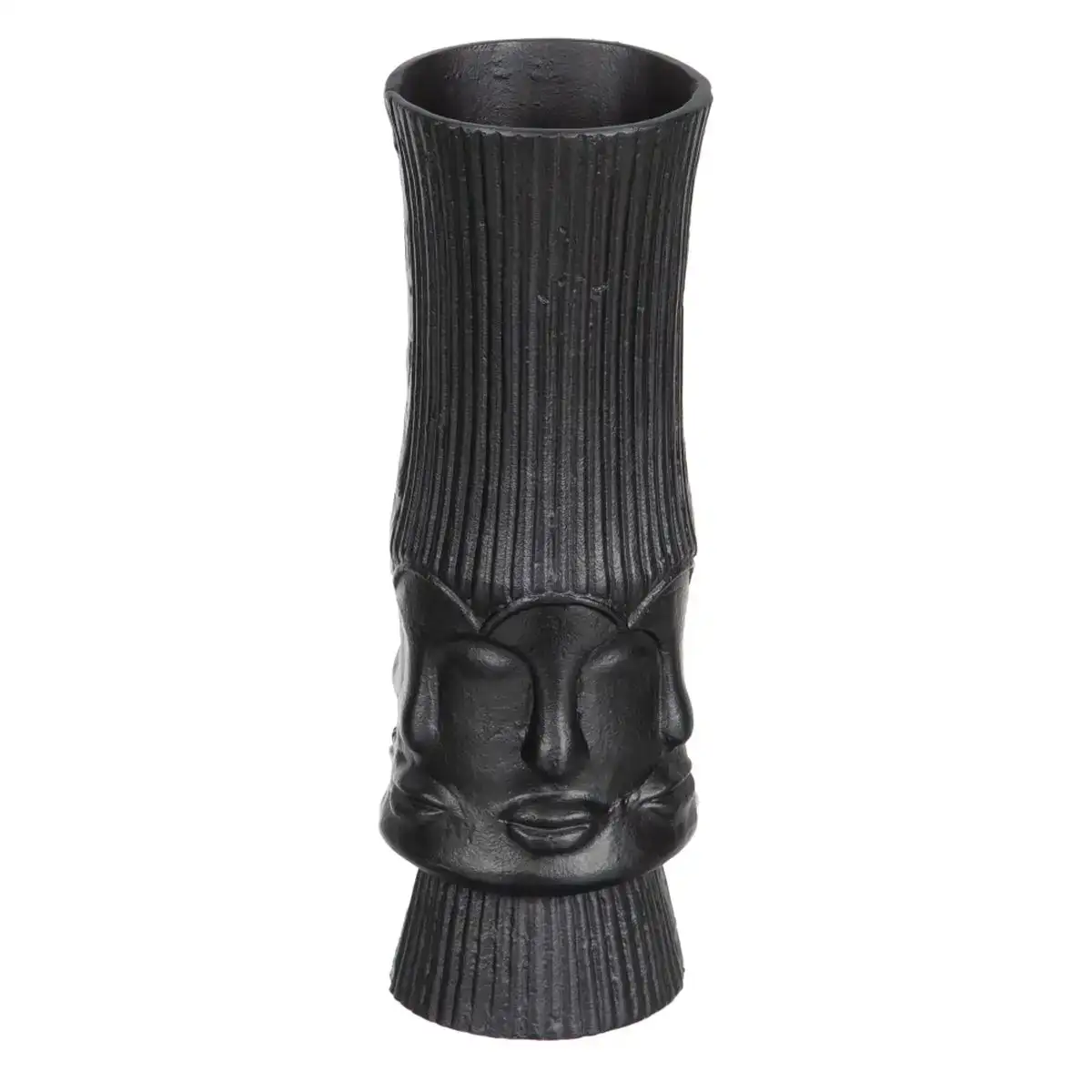 Vase 12 x 12 x 34 cm me tal noir_7150. Bienvenue chez DIAYTAR COTE D'IVOIRE - Où Chaque Produit a son Histoire. Plongez dans notre sélection diversifiée et découvrez des articles qui racontent le riche patrimoine sénégalais.