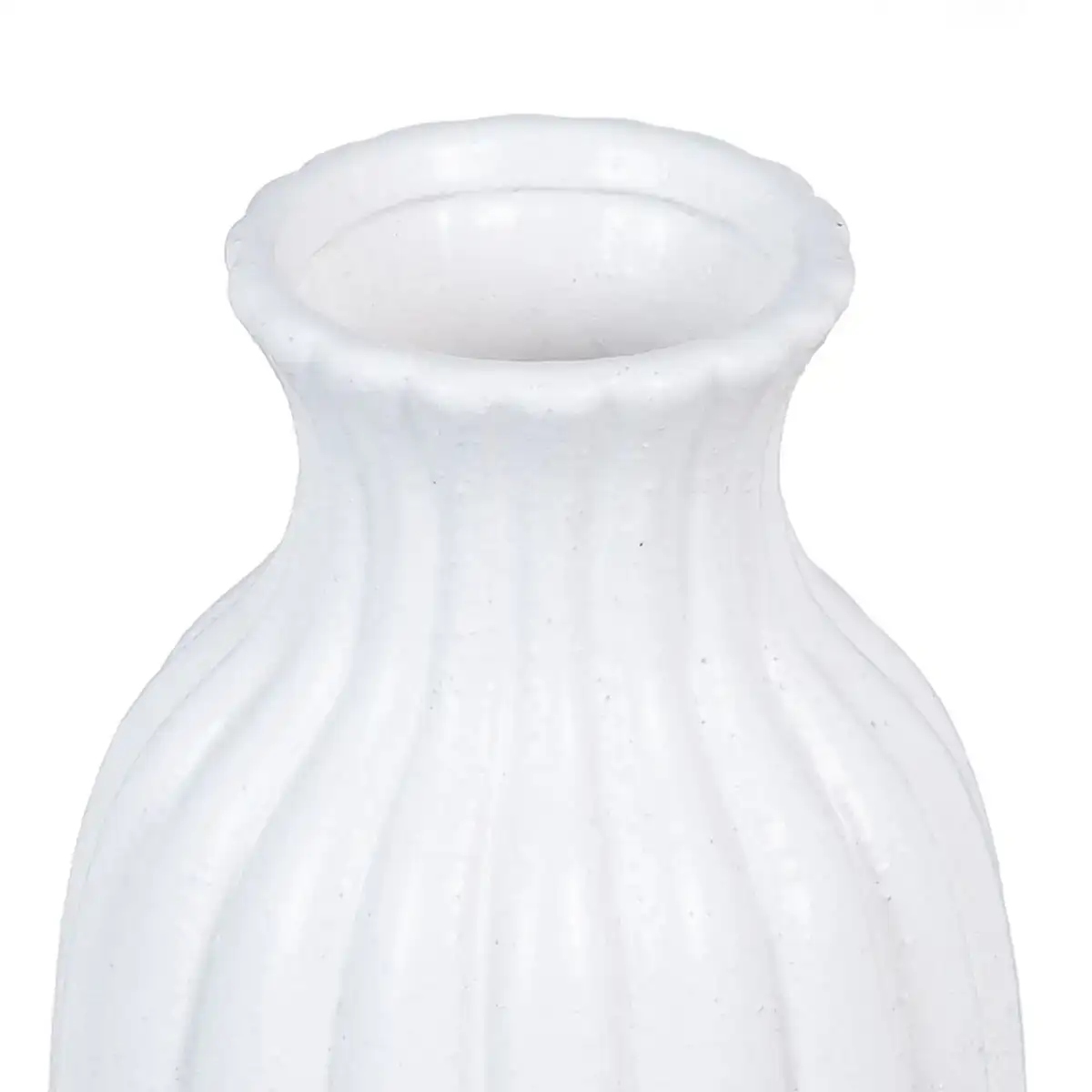 Vase 16,5 x 16,5 x 32 cm Céramique Blanc