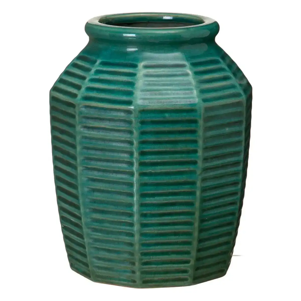 Vase 18 5 x 18 5 x 23 cm ce ramique bleu fonce_6346. Entrez dans l'Univers de DIAYTAR COTE D'IVOIRE - Où l'Élégance Rencontre la Tradition. Explorez notre gamme variée et trouvez des articles qui ajoutent une touche de sophistication à votre vie.
