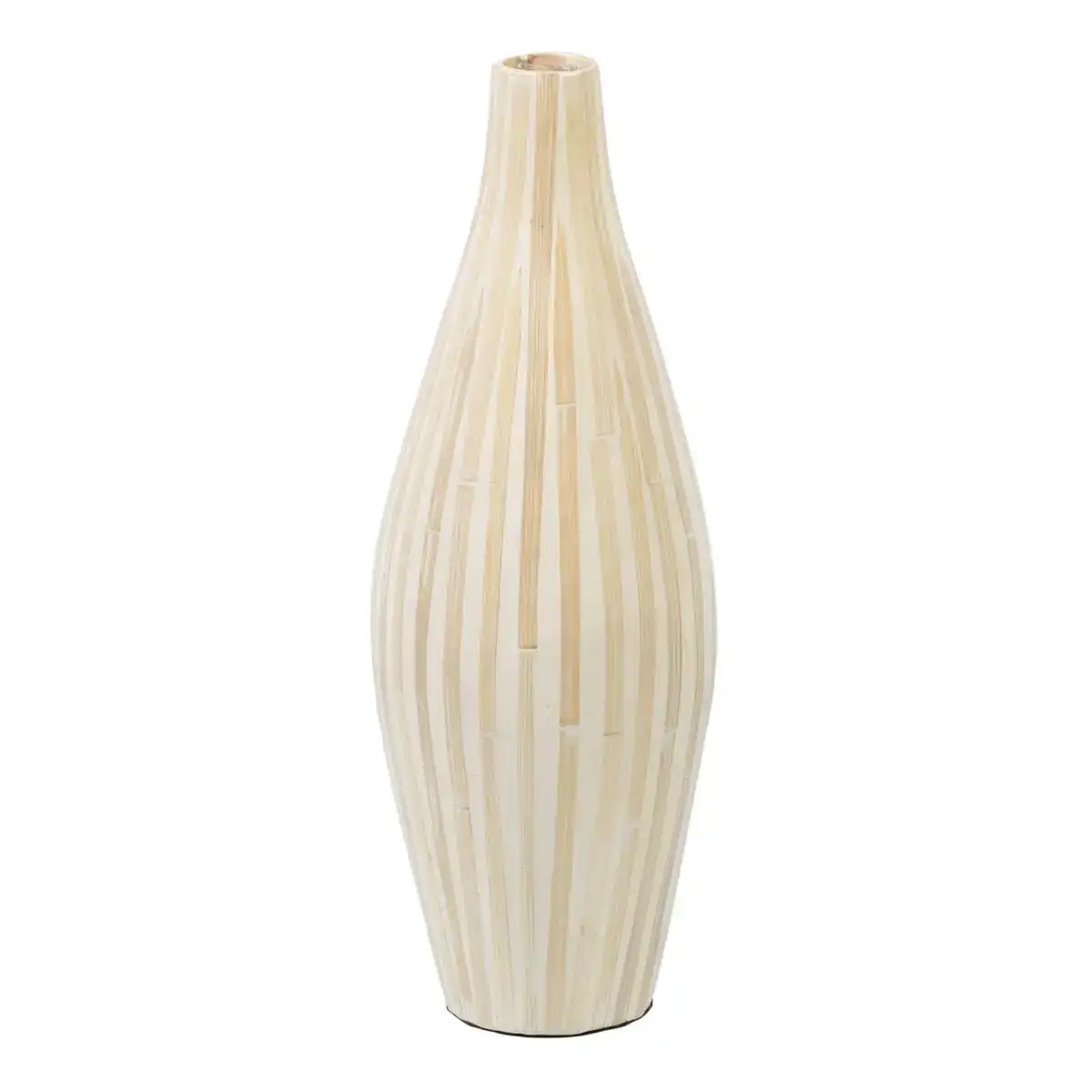 Vase 18 x 18 x 52 cm bambou beige_9847. DIAYTAR COTE D'IVOIRE - L'Art de Vivre le Shopping en Ligne. Découvrez notre plateforme intuitive et trouvez des produits qui vous inspirent et vous enchantent, à chaque clic.