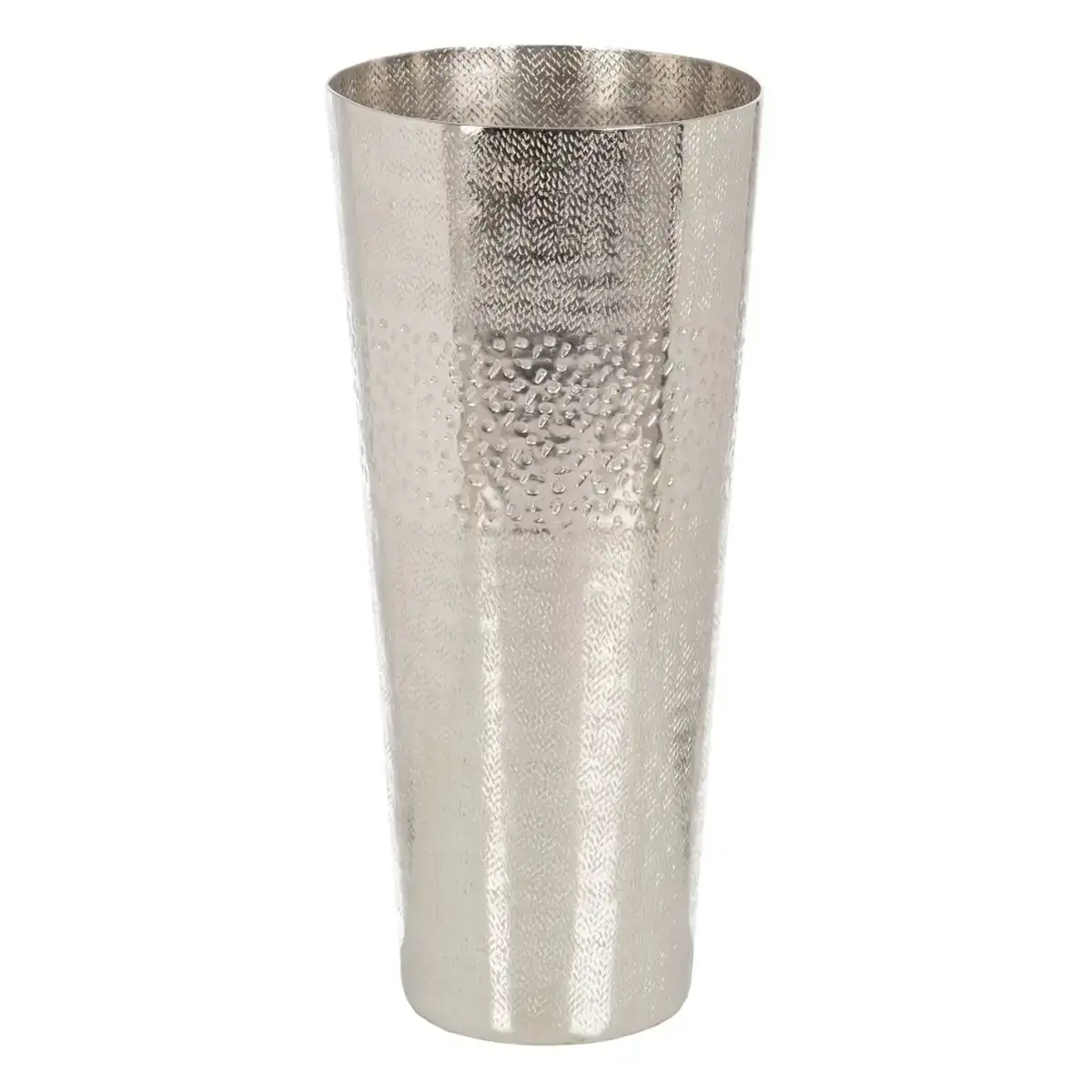 Vase 19 x 19 x 43 cm me tal argente_9509. DIAYTAR COTE D'IVOIRE - Votre Destination Shopping Exquise. Explorez notre boutique en ligne et découvrez des trésors qui ajoutent une touche de sophistication à votre style et à votre espace.