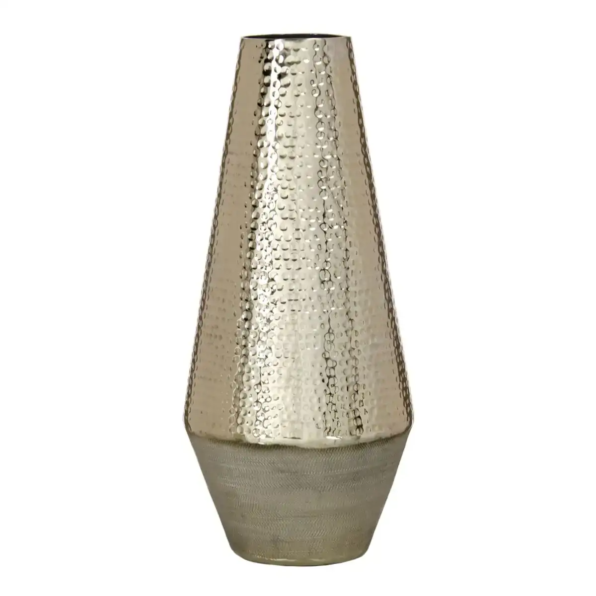 Vase 20 x 20 x 46 5 cm aluminium dore_9692. Bienvenue chez DIAYTAR COTE D'IVOIRE - Où Votre Shopping Prend Vie. Découvrez notre univers et dénichez des trésors qui ajoutent de la couleur à votre quotidien.