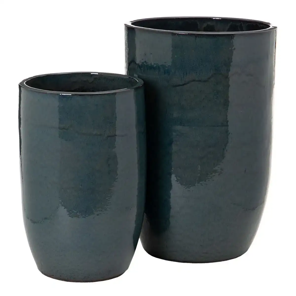 Vase 52 x 52 x 80 cm ce ramique bleu 2 unite s_9097. DIAYTAR COTE D'IVOIRE - Votre Escale Shopping incontournable. Explorez notre boutique en ligne et dénichez des trésors qui reflètent la richesse culturelle et la modernité du Côte d'Ivoire.