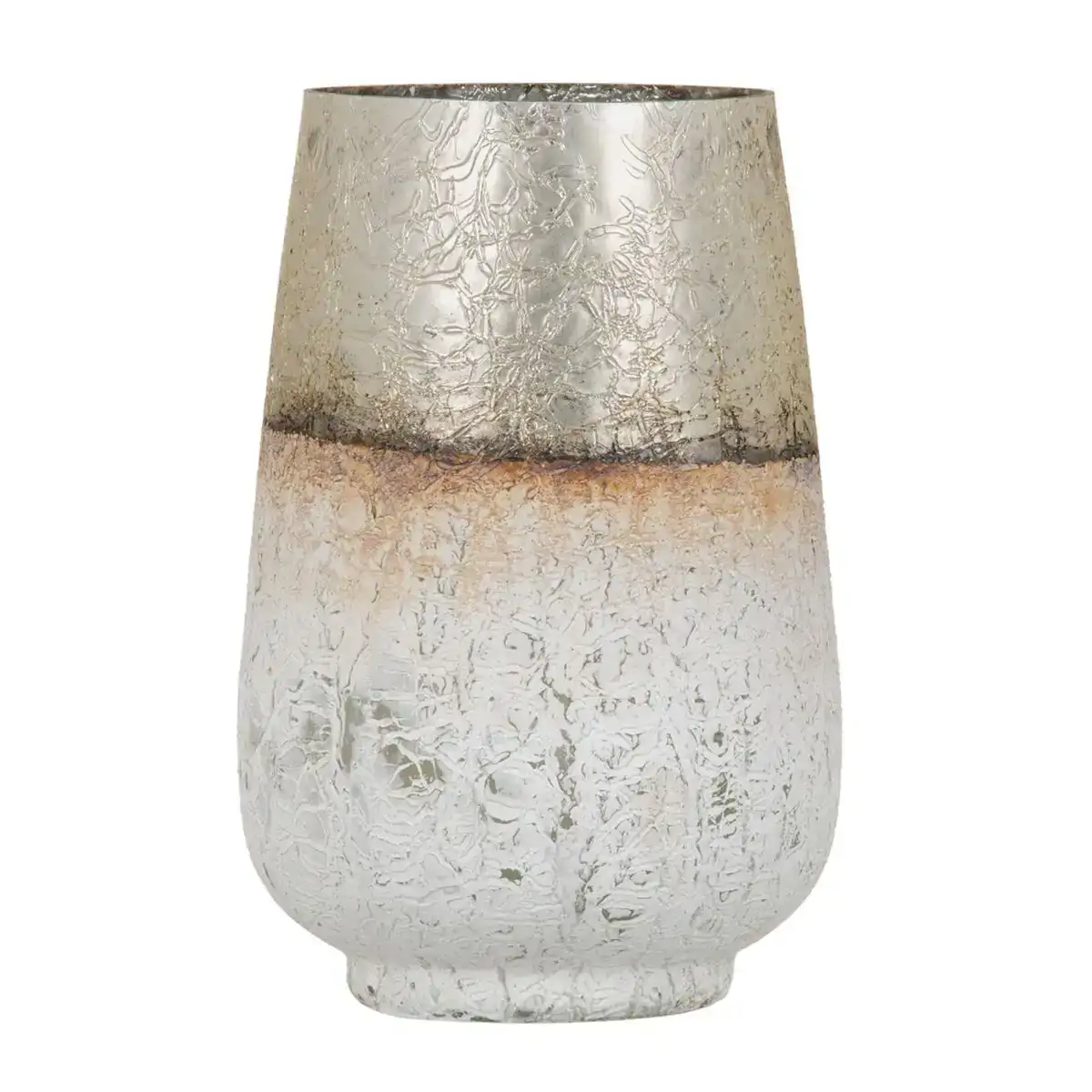 Vase cristal dore blanc 17 x 17 x 25 cm_8149. DIAYTAR COTE D'IVOIRE - Votre Destination Shopping pour Tous. Parcourez notre boutique en ligne et découvrez une variété de produits pour satisfaire tous vos besoins et désirs.