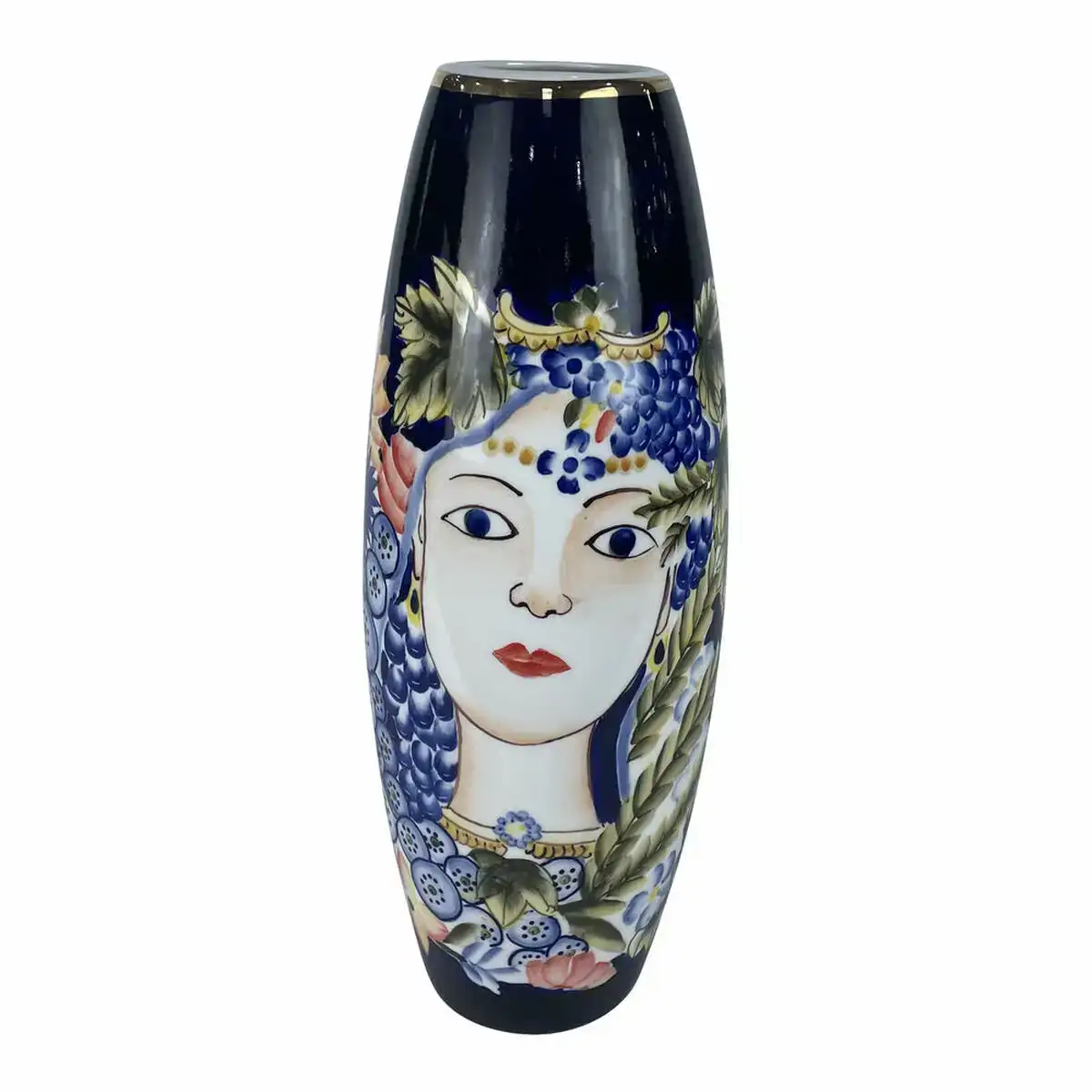 Vase dkd home decor 14 x 14 x 39 cm visage porcelaine bleu multicolore_2524. Bienvenue chez DIAYTAR COTE D'IVOIRE - Votre Porte d'Accès à la Diversité. Découvrez notre boutique en ligne et choisissez parmi une pléthore d'articles qui célèbrent la richesse culturelle du Côte d'Ivoire et au-delà.