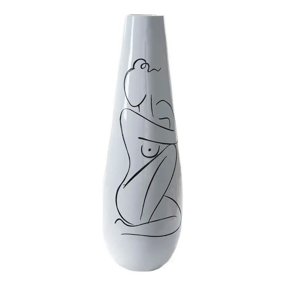 Vase dkd home decor abstrait blanc re sine moderne 31 5 x 31 5 x 95 5 cm_9578. DIAYTAR COTE D'IVOIRE - Où Choisir est une Découverte. Parcourez notre catalogue et trouvez des articles qui éveillent votre curiosité et enrichissent votre expérience shopping.