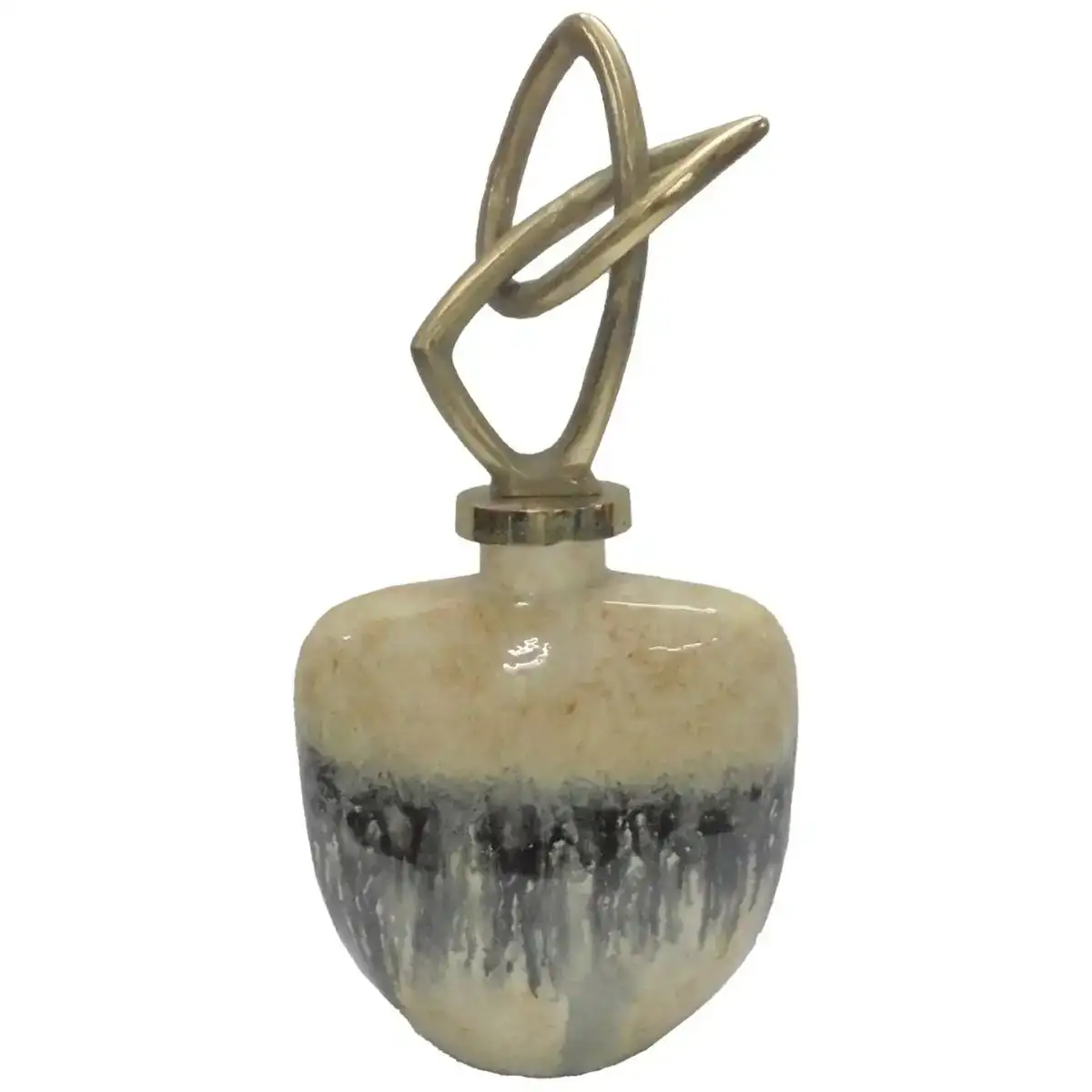 Vase dkd home decor cristal aluminium bicolore moderne 23 x 13 x 41 cm_9363. DIAYTAR COTE D'IVOIRE - Où Chaque Achat Raconte une Histoire. Parcourez notre boutique en ligne pour trouver des articles qui évoquent le savoir-faire et la tradition du Côte d'Ivoire.