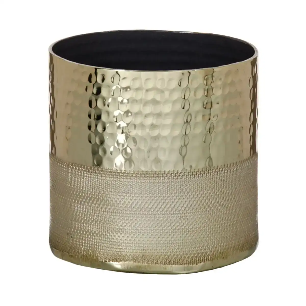 Vase dore 13 x 13 x 13 cm aluminium_8567. DIAYTAR COTE D'IVOIRE - Votre Escale Shopping incontournable. Explorez notre boutique en ligne et dénichez des trésors qui reflètent la richesse culturelle et la modernité du Côte d'Ivoire.