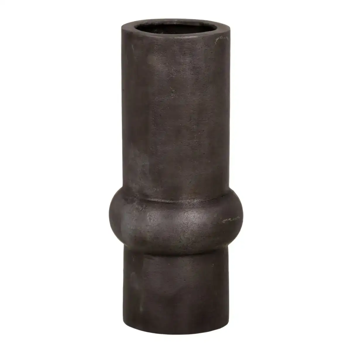 Vase gris aluminium 15 x 15 x 33 5 cm_4866. DIAYTAR COTE D'IVOIRE - L'Art de Vivre l'Excellence au Quotidien. Explorez notre gamme et choisissez des produits qui ajoutent une note de prestige à votre vie.