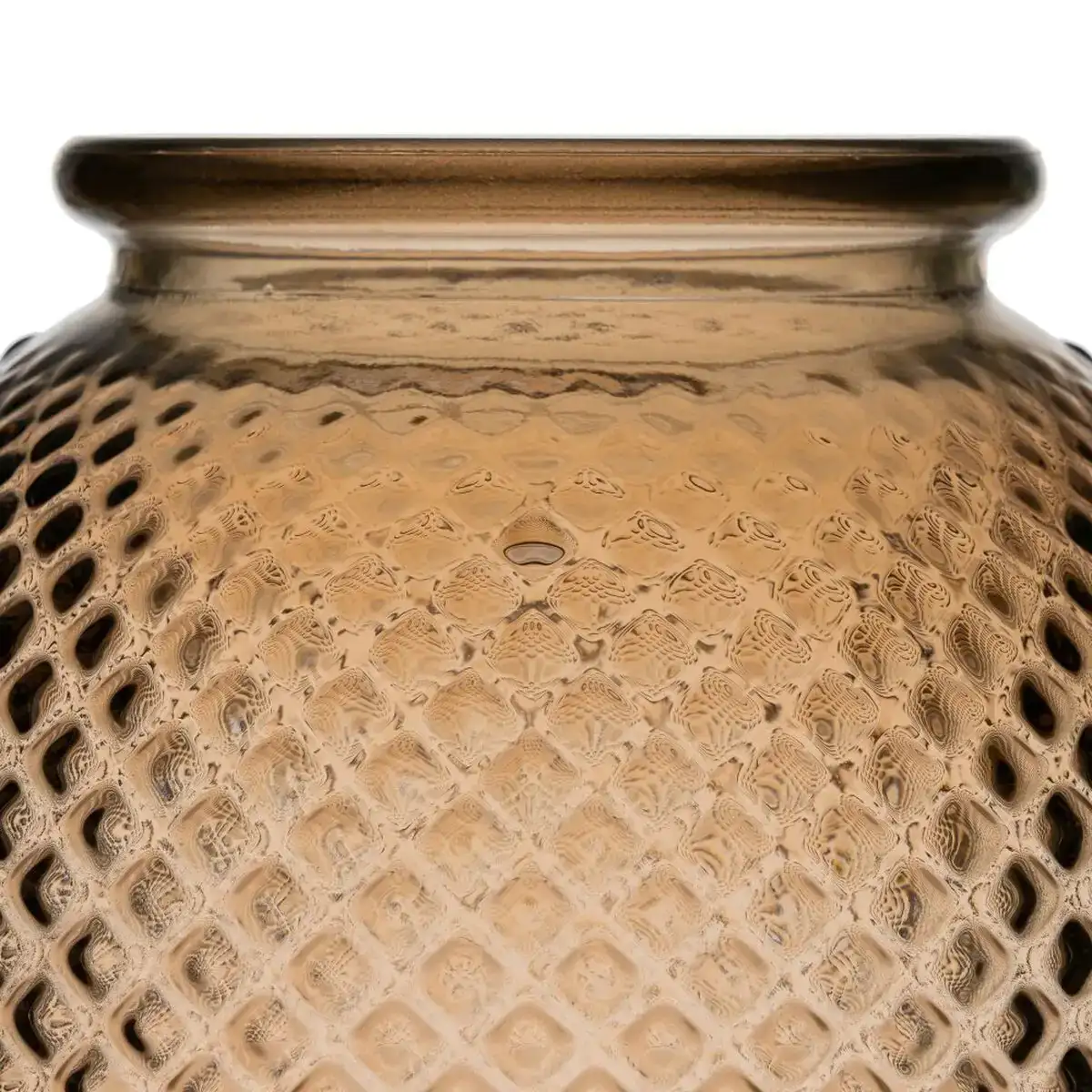 Vase verre recycle 24 x 24 x 24 cm caramel_2114. DIAYTAR COTE D'IVOIRE - L'Art de Magasiner sans Frontières. Parcourez notre vaste sélection d'articles et trouvez tout ce dont vous avez besoin, du chic à l'authentique, du moderne au traditionnel.
