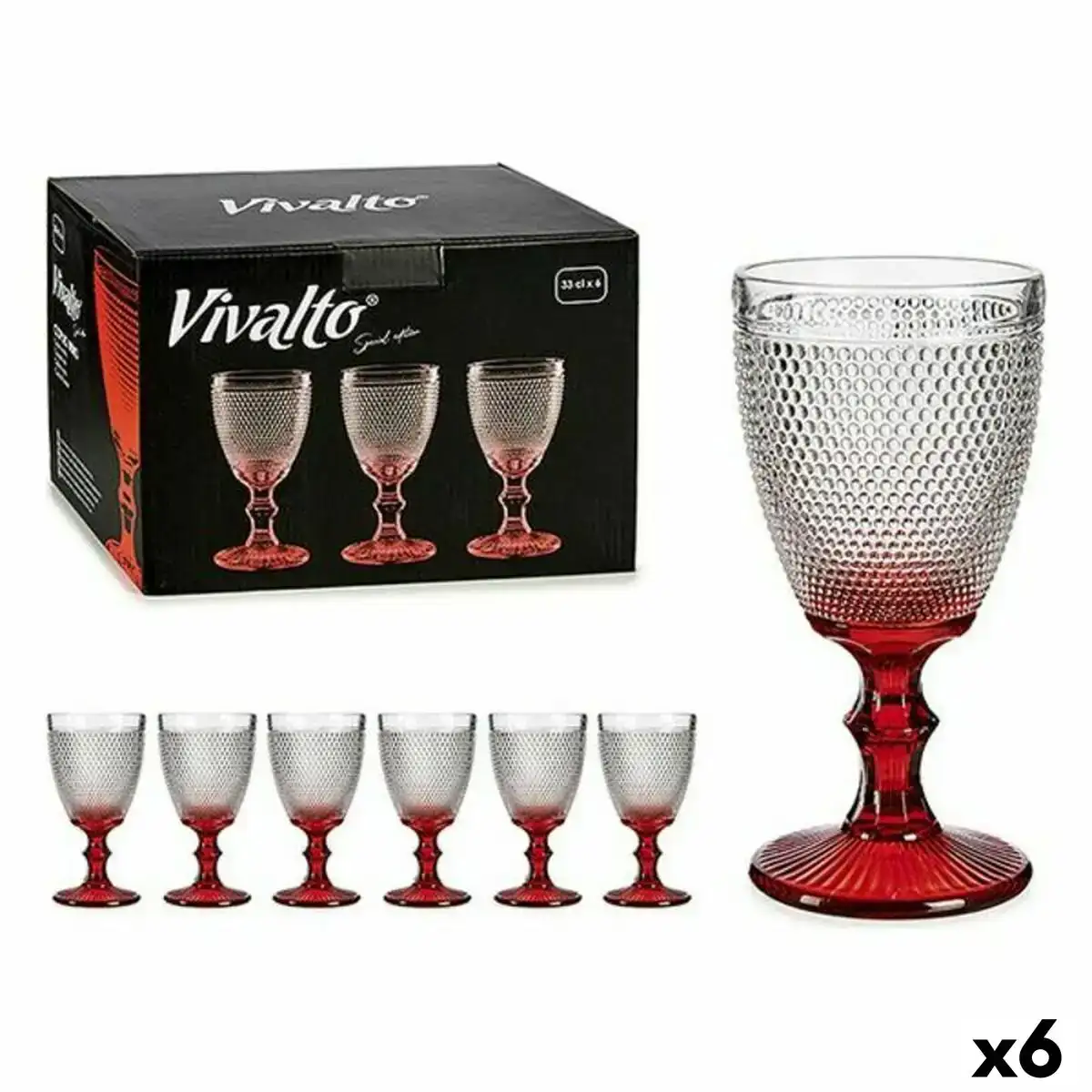 Verre a vin 330 ml 6 unite s_3495. DIAYTAR COTE D'IVOIRE - Votre Destination pour un Shopping Unique. Parcourez notre catalogue et trouvez des articles qui expriment votre singularité et votre style.