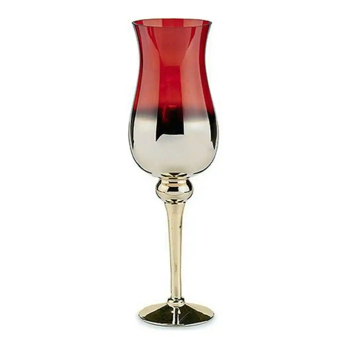 Bougeoir cristal rouge or 13 x 45 x 13 cm _6296. DIAYTAR COTE D'IVOIRE - Où Choisir est une Découverte. Parcourez notre catalogue et trouvez des articles qui éveillent votre curiosité et enrichissent votre expérience shopping.