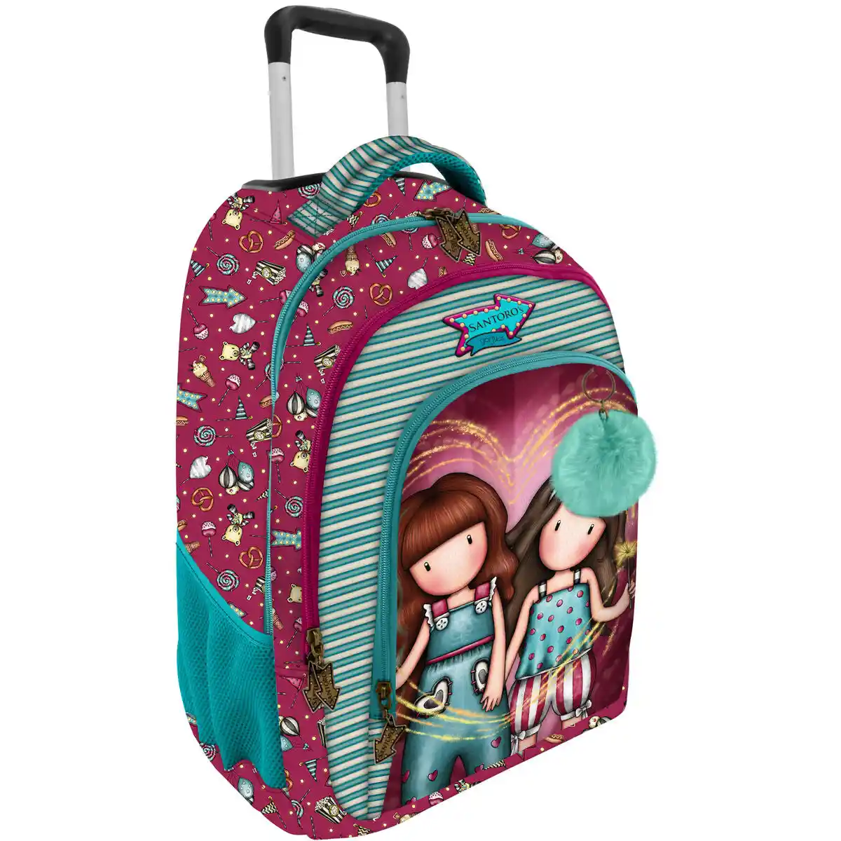 Cartable Gorjuss Fireworks Bordeaux (34 x 45 x 18 cm). SUPERDISCOUNT FRANCE