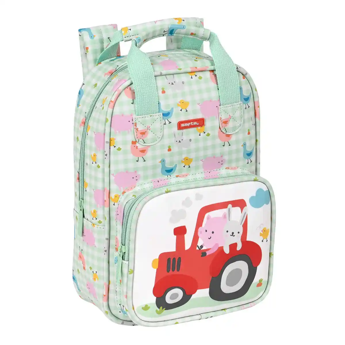 Cartable Safta Granja Blanc Vert Clair (20 x 28 x 8 cm). SUPERDISCOUNT FRANCE