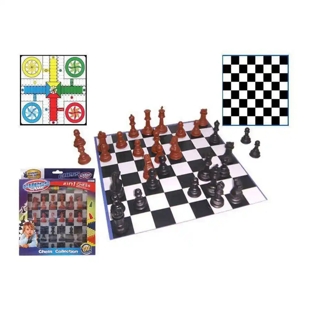 Échecs Échecs + Parcheesi 22,5 x 26,5 x 2,5 cm. SUPERDISCOUNT FRANCE
