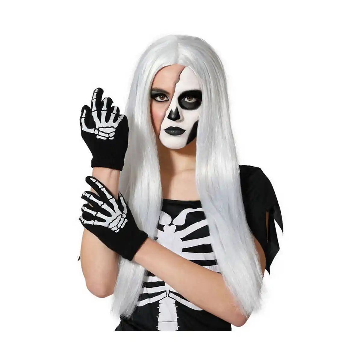 Gants squelette halloween_5403. DIAYTAR COTE D'IVOIRE - L'Odyssée du Shopping à Votre Portée. Parcourez notre boutique en ligne et partez à la découverte d'articles qui rendront chaque jour spécial.