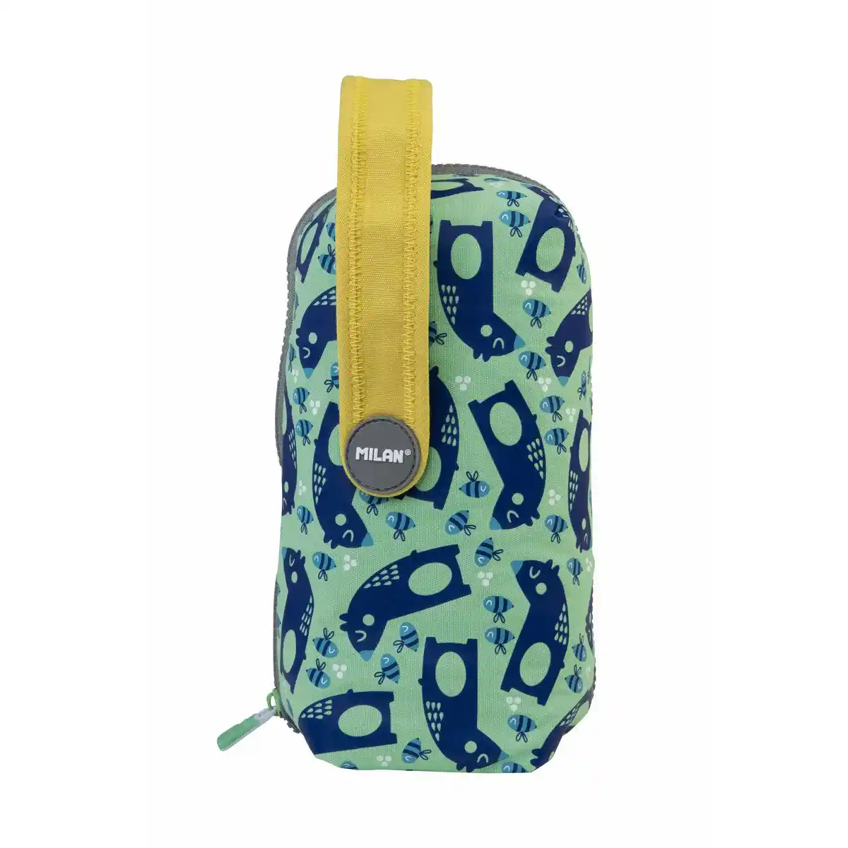 Mallette scolaire avec accessoires Milan Net & Lit 22,5 x 11,5 x 11 cm Vert. SUPERDISCOUNT FRANCE
