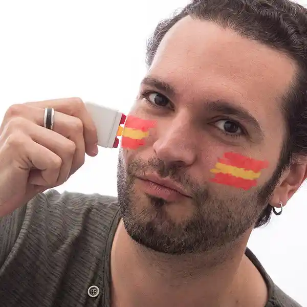 Maquillage Drapeau Espagnol. SUPERDISCOUNT FRANCE