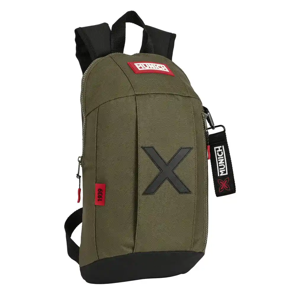 Sac enfant Munich Class Mini Noir Vert militaire (22 x 39 x 10 cm). SUPERDISCOUNT FRANCE