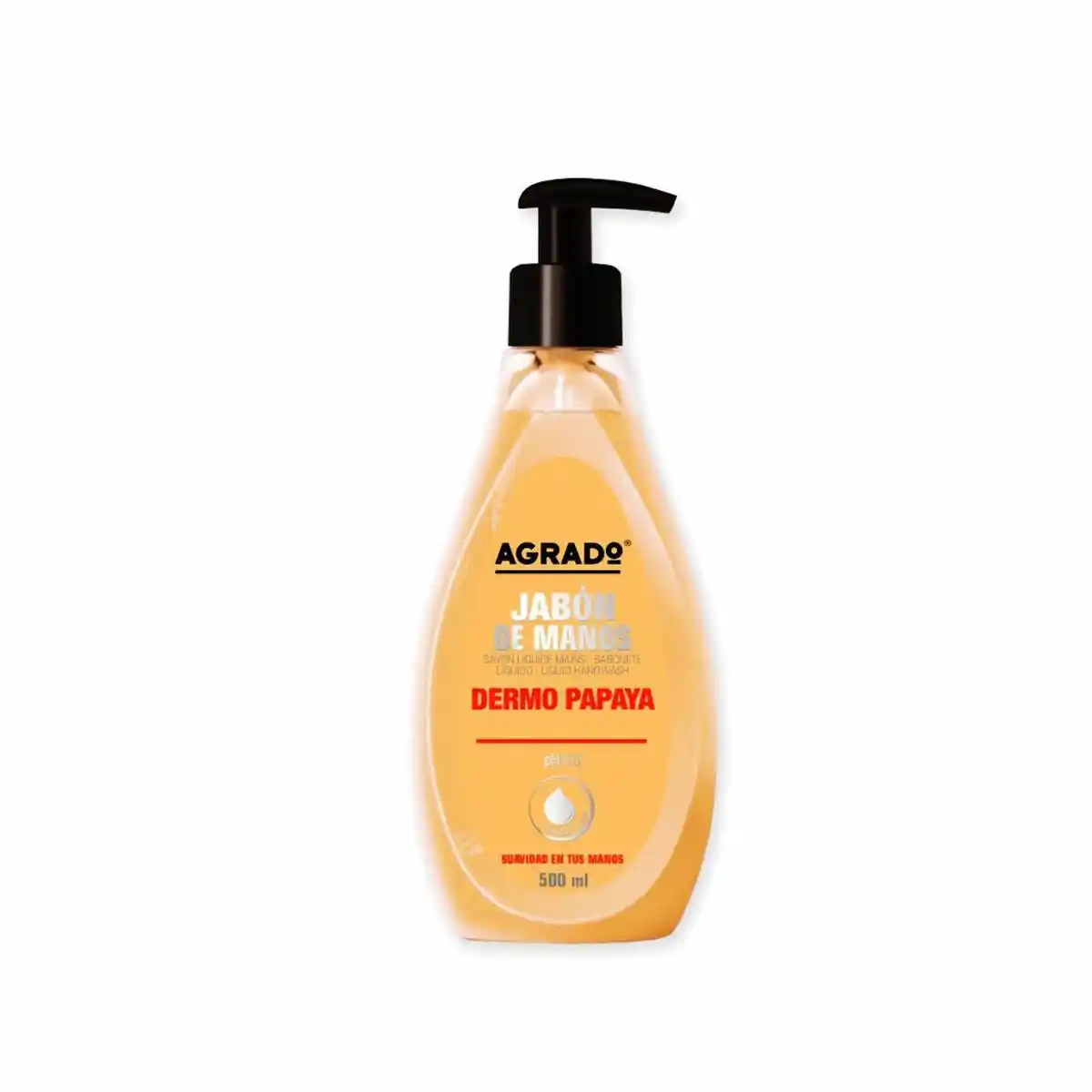 Savon mains agrado papaye 500 ml _9526. Bienvenue chez DIAYTAR COTE D'IVOIRE - Où le Shopping Devient un Plaisir. Découvrez notre boutique en ligne et trouvez des trésors qui égaieront chaque jour de votre vie.