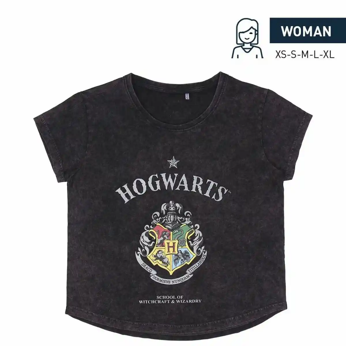 T-shirt manches courtes femme Harry Potter. SUPERDISCOUNT FRANCE