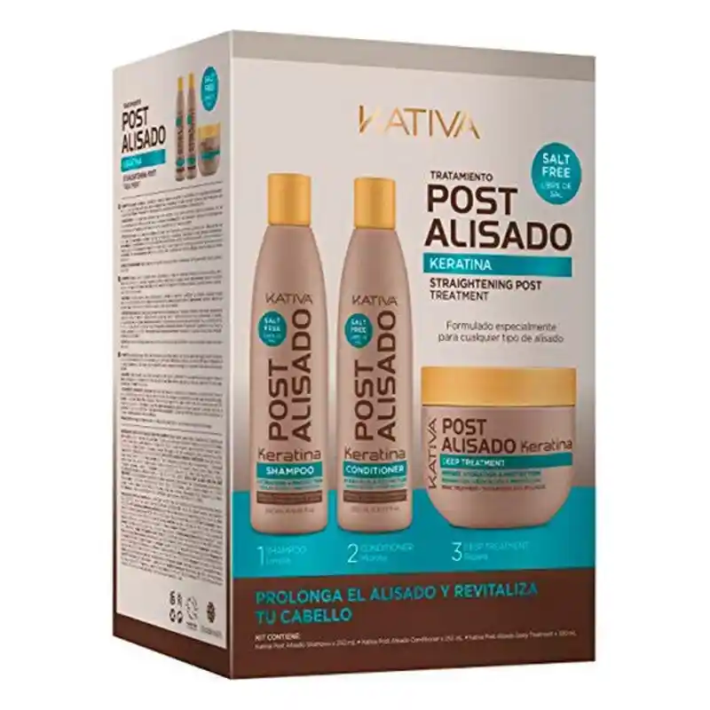 Traitement de lissage des cheveux kativa 3 pieces_3323. DIAYTAR COTE D'IVOIRE - L'Art de Magasiner sans Frontières. Parcourez notre vaste sélection d'articles et trouvez tout ce dont vous avez besoin, du chic à l'authentique, du moderne au traditionnel.