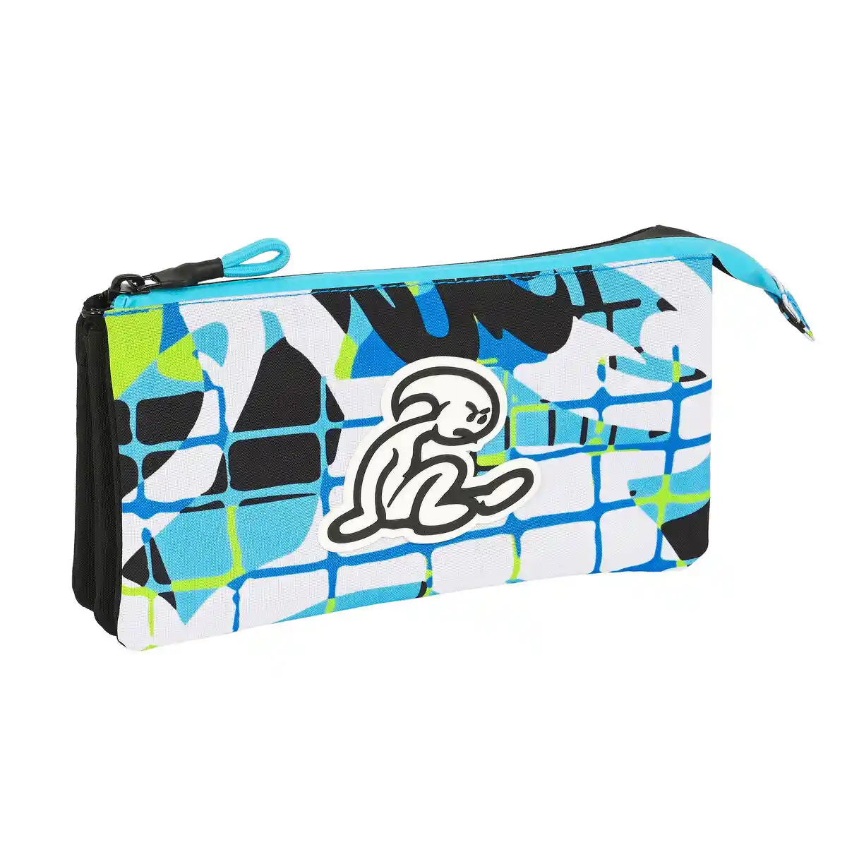 Triple Cabas El Niño Vert bali Noir (22 x 12 x 3 cm). SUPERDISCOUNT FRANCE