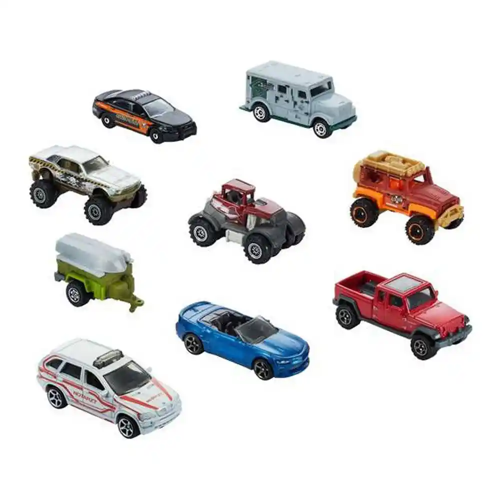 Voiture Mattel X7111 9Unités. SUPERDISCOUNT FRANCE