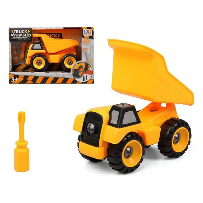 Camion Benne Assemblé 119046 Jaune. SUPERDISCOUNT FRANCE