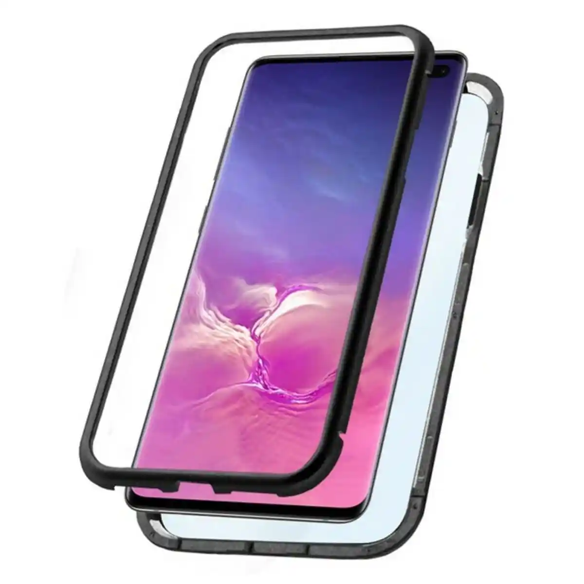 Coque mobile Samsung Galaxy S10+ KSIX Noir. SUPERDISCOUNT FRANCE