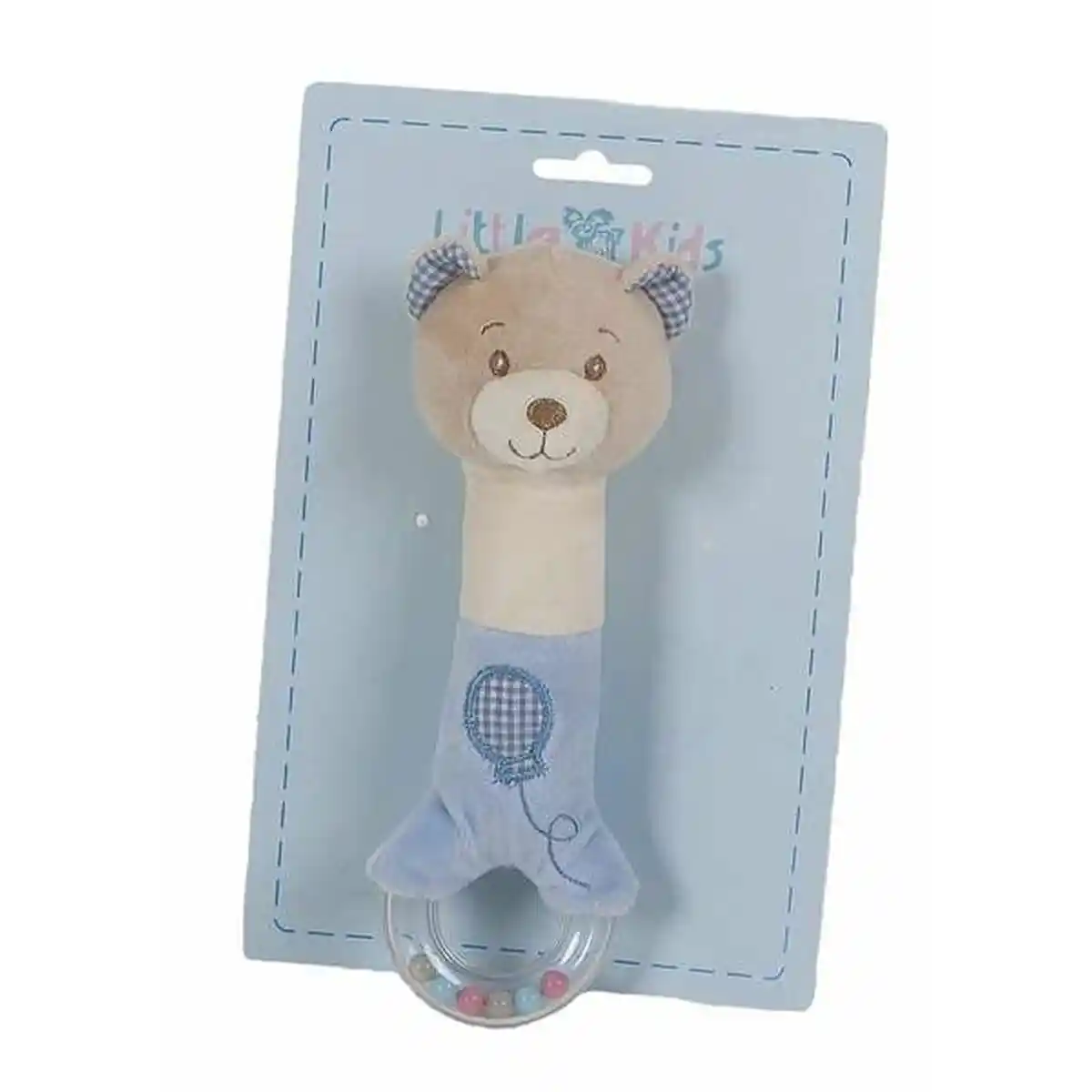 Hochet Peluche Vichi Ours Bleu Anneau de Dentition (20cm). SUPERDISCOUNT FRANCE