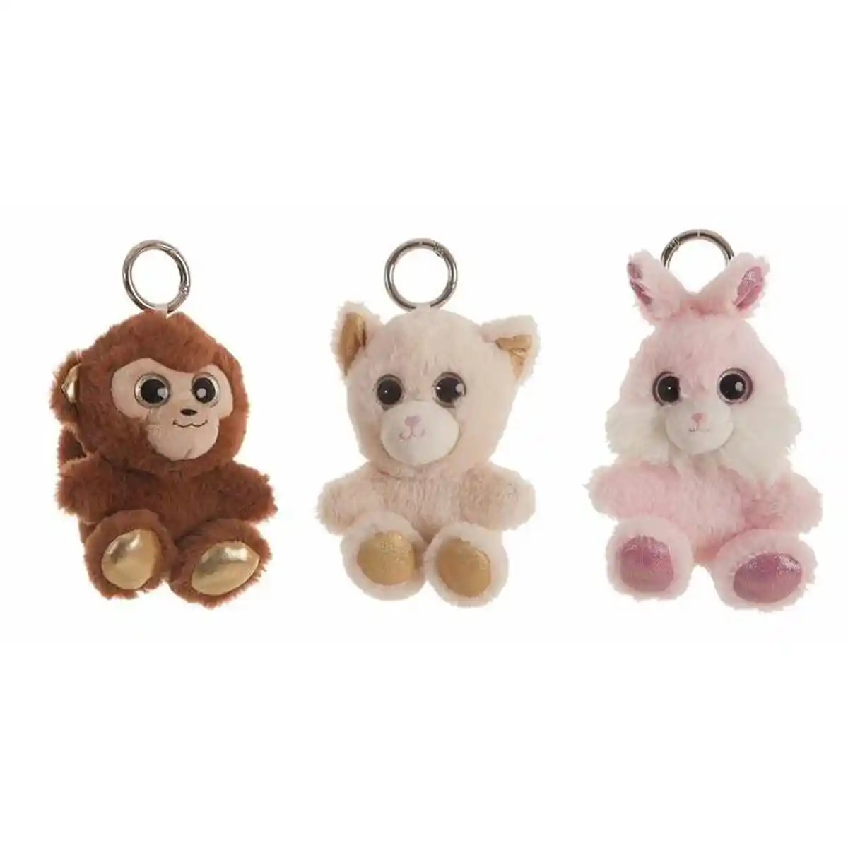Porte-clés peluche Animal 13 cm. SUPERDISCOUNT FRANCE