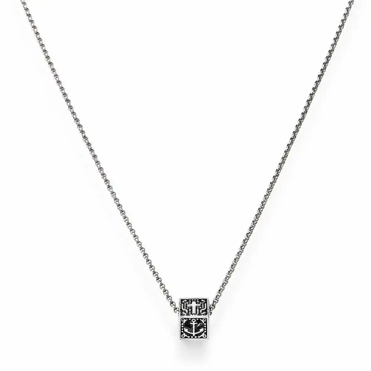 Collier femme amen croce ancora_2039. DIAYTAR COTE D'IVOIRE - Où Choisir est un Plaisir Responsable. Explorez notre boutique en ligne et adoptez des produits qui reflètent notre engagement envers la durabilité.