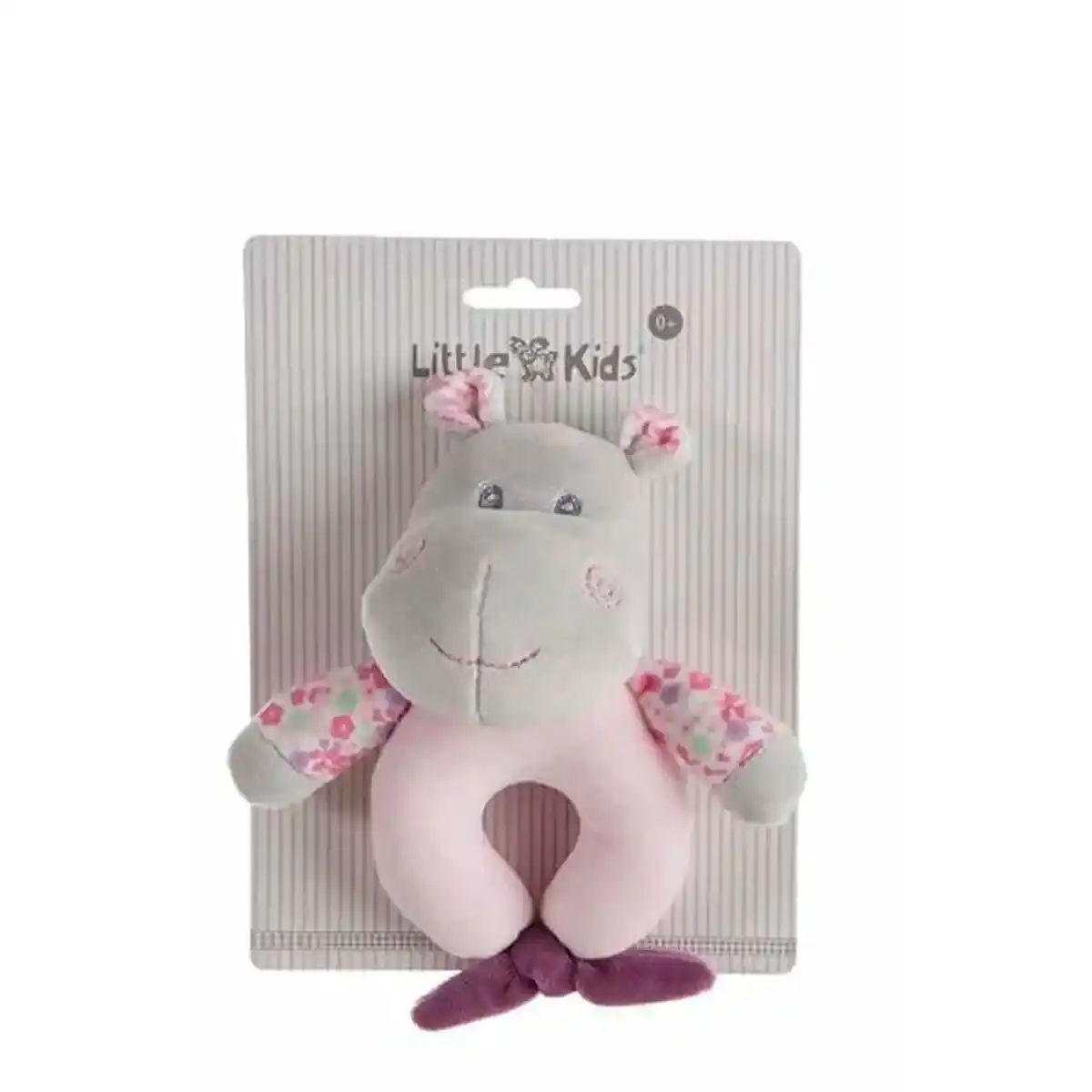 Hochet Peluche Hippopotame 15 cm. SUPERDISCOUNT FRANCE