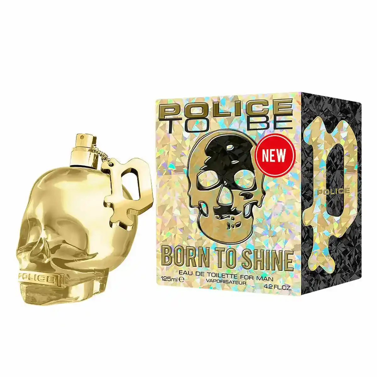 Parfum homme police to be born to shine for man edt 125 ml _1015. DIAYTAR COTE D'IVOIRE - Où Choisir est une Célébration. Découvrez notre sélection de produits qui représentent la diversité et la joie du Côte d'Ivoire, à chaque étape de votre vie.