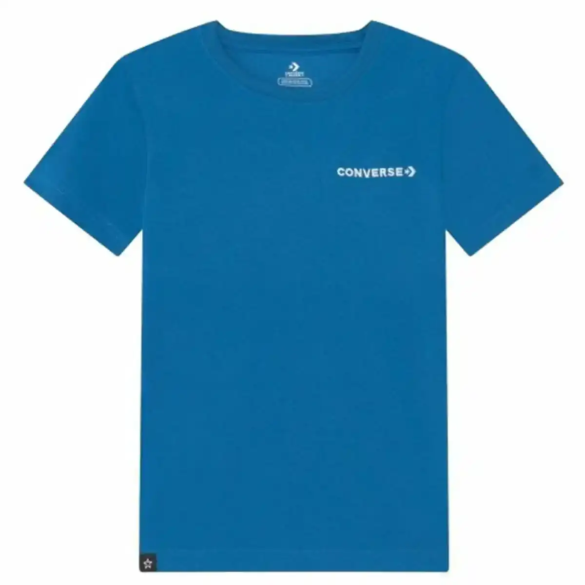 T-shirt à manches courtes pour enfants Converse Field Surplus Bleu. SUPERDISCOUNT FRANCE