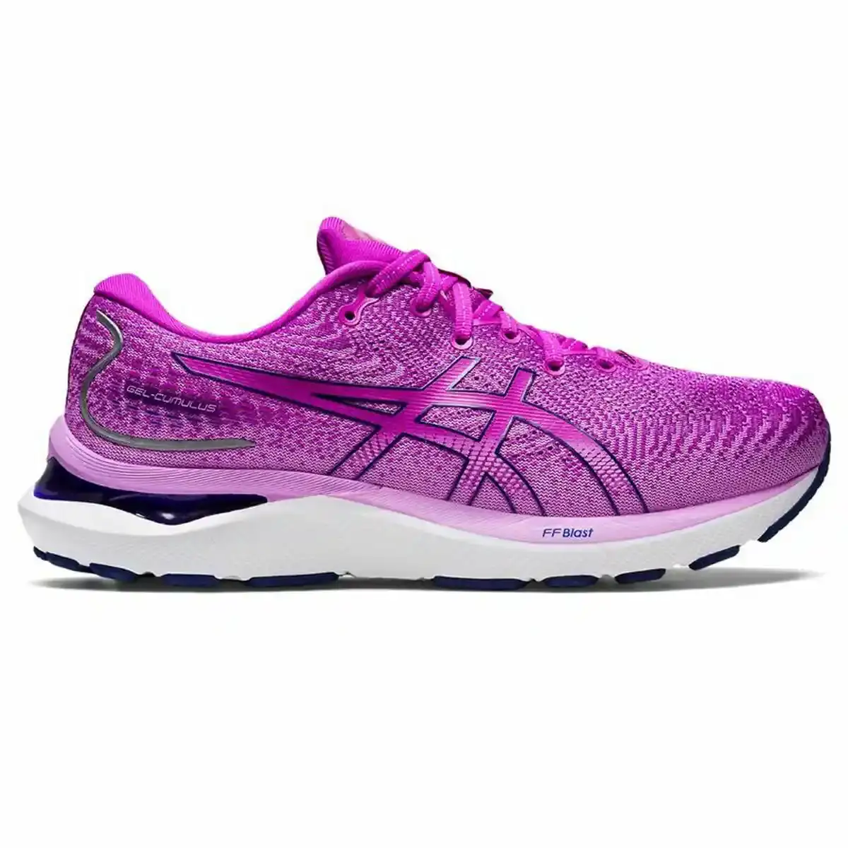 Baskets Asics Gel-Cumulus 24 Violet Rose foncé. SUPERDISCOUNT FRANCE