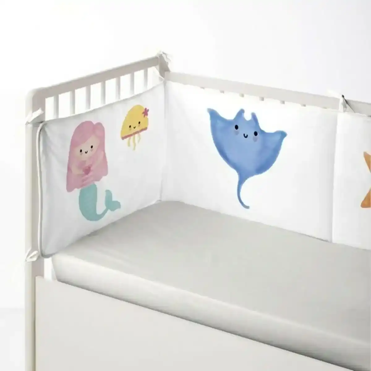 Protège lit Cool Kids Mermaid (60 x 60 x 60 + 40 cm). SUPERDISCOUNT FRANCE