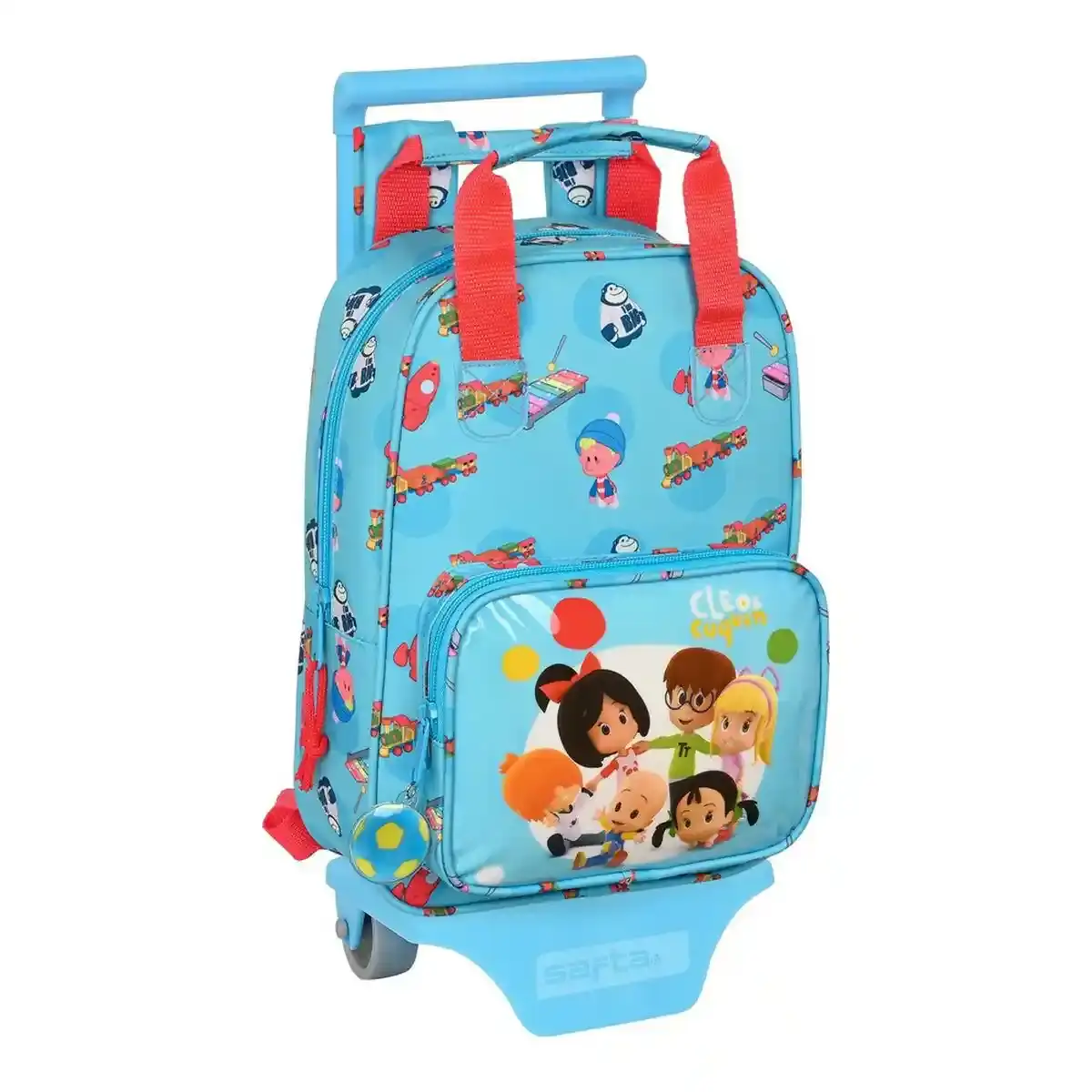 Sac à dos scolaire à roulettes Cleo & Cuquin Good Night Blue (20 x 28 x 8 cm). SUPERDISCOUNT FRANCE