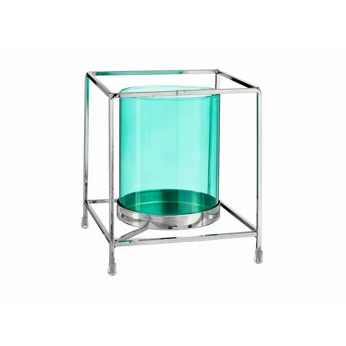 Bougeoir carre metal argente bleu verre 14 x 15 5 x 14 cm _2902. Bienvenue sur DIAYTAR COTE D'IVOIRE - Où Choisir Rime avec Qualité. Explorez notre gamme diversifiée et découvrez des articles conçus pour répondre à vos attentes élevées.