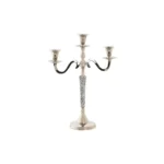 Bougeoir dkd home decor 26 x 10 x 35 cm aluminium argente_2230. DIAYTAR COTE D'IVOIRE - Votre Portail vers l'Extraordinaire. Parcourez nos collections et découvrez des produits qui vous emmènent au-delà de l'ordinaire, créant une expérience de shopping mémorable.