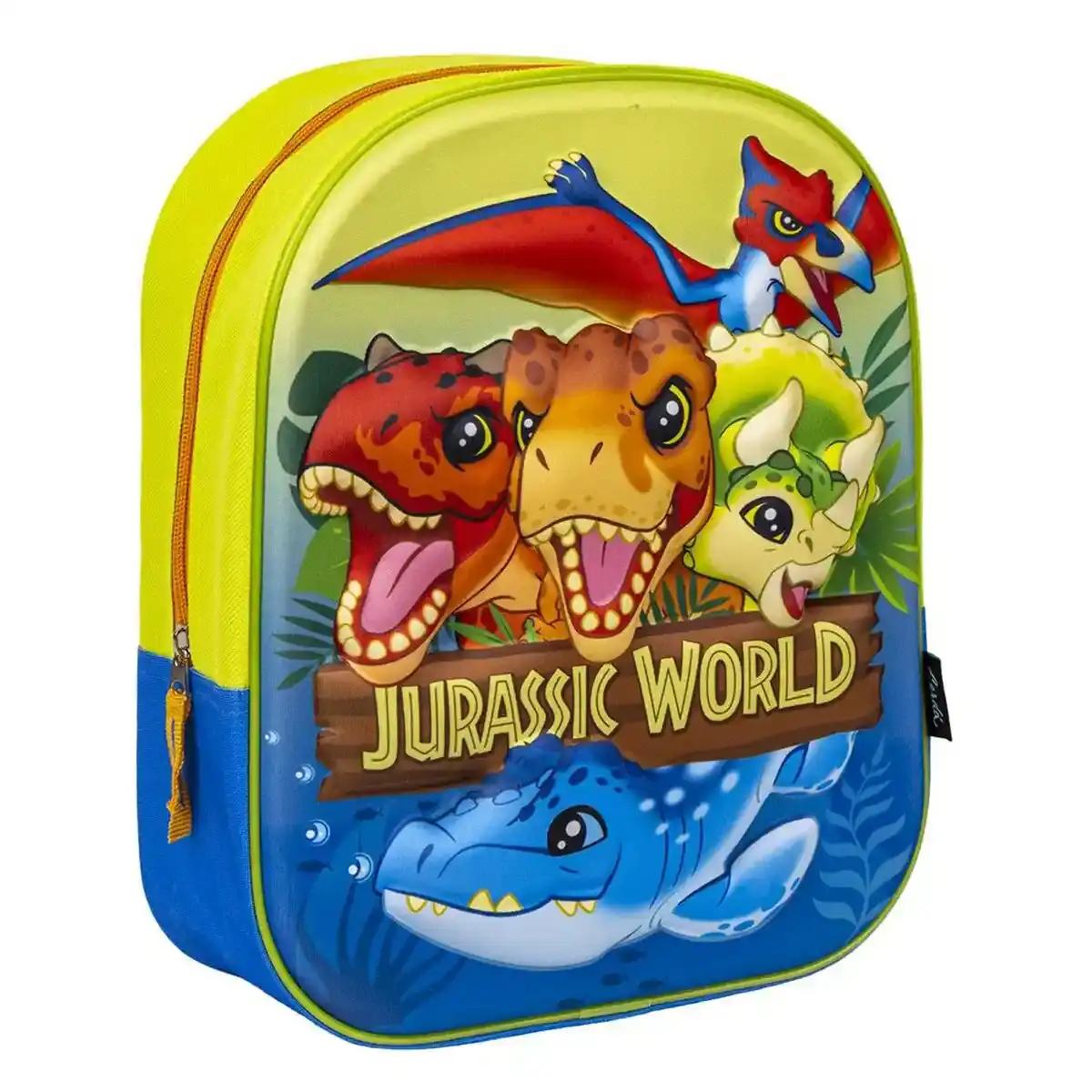Cartable 3D Jurassic Park Bleu Vert Clair. SUPERDISCOUNT FRANCE
