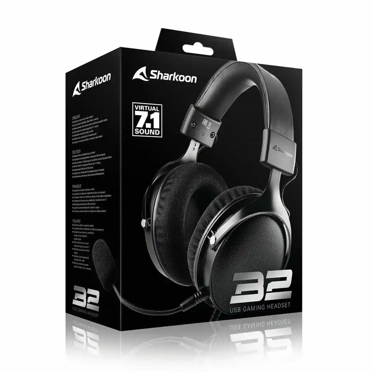 Casque de jeu avec microphone Sharkoon B2. SUPERDISCOUNT FRANCE