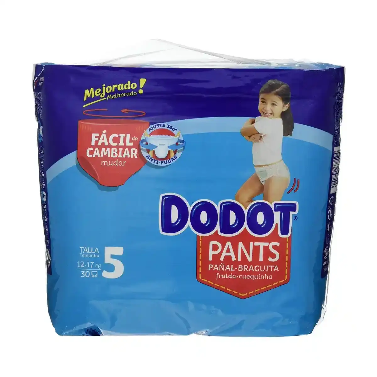 Couches jetables Dodot Dodot Pants Taille 5 12-17 kg 30 Unités. SUPERDISCOUNT FRANCE