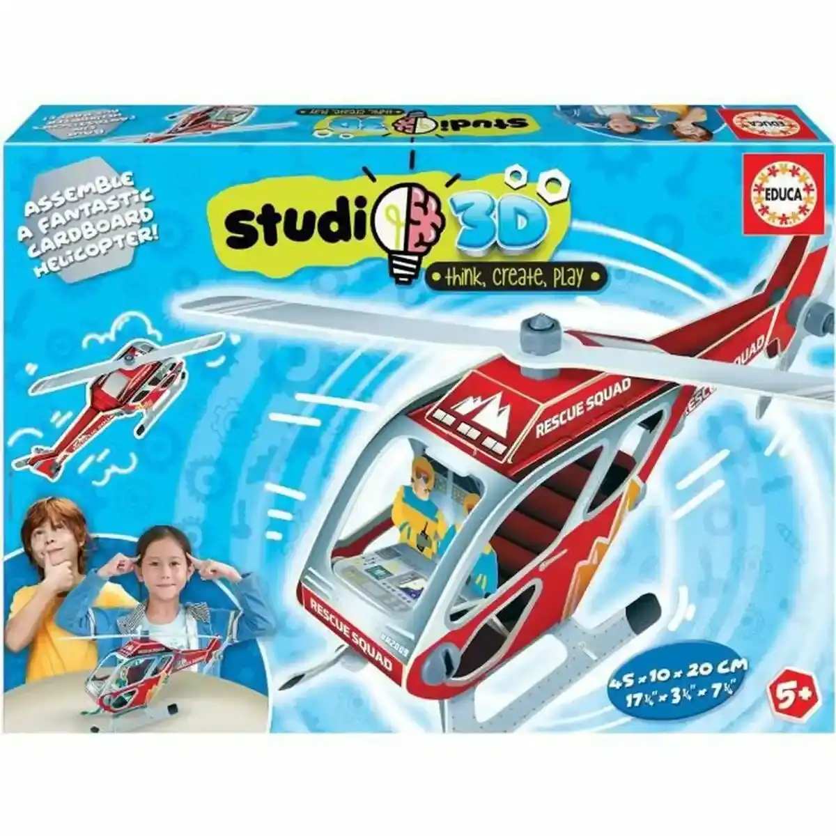 Puzzle Educa Hélicoptère 3D (14 Pièces). SUPERDISCOUNT FRANCE
