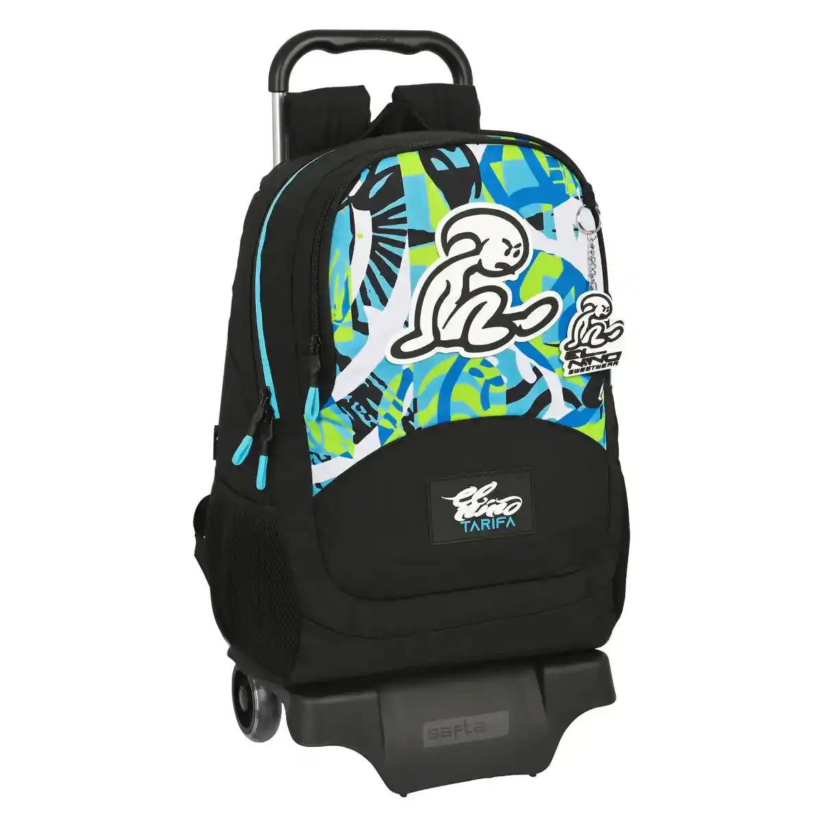 Sac à dos scolaire à roulettes El Niño Vert bali Noir (32 x 44 x 16 cm). SUPERDISCOUNT FRANCE