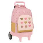 Sac à dos scolaire à roulettes Glow Lab Hearts Rose 22 L. SUPERDISCOUNT FRANCE