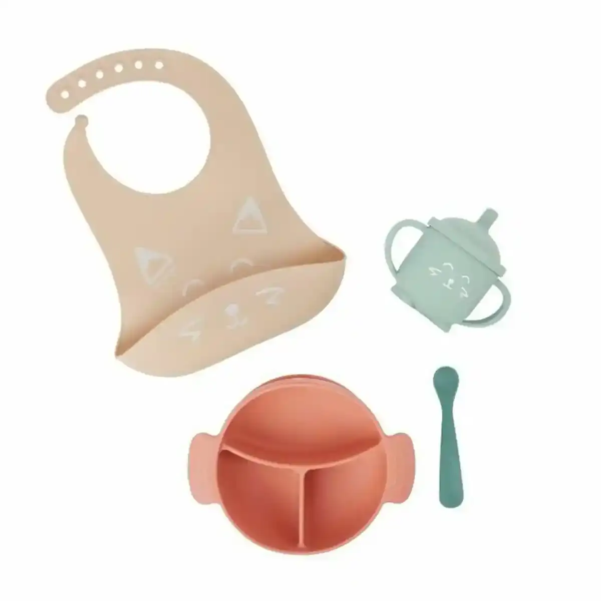 Service de vaisselle Babymoov Rose 4 pièces. SUPERDISCOUNT FRANCE