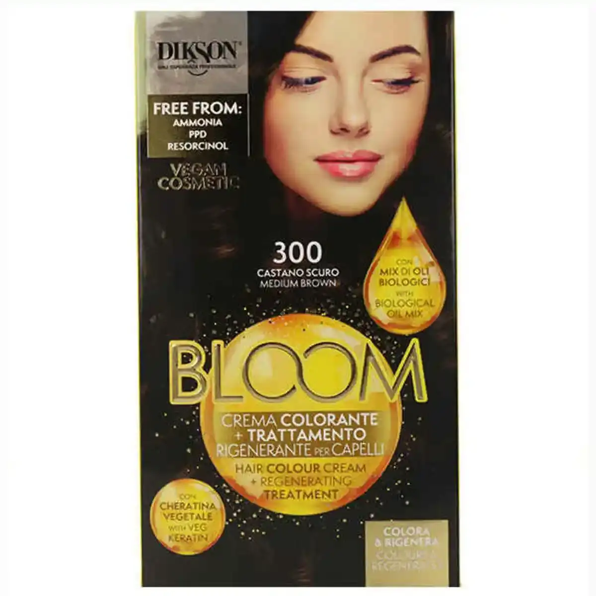 Teinture permanente bloom dikson muster 300 chatain fonce_1317. Bienvenue chez DIAYTAR COTE D'IVOIRE - Votre Porte d'Accès à la Diversité. Découvrez notre boutique en ligne et choisissez parmi une pléthore d'articles qui célèbrent la richesse culturelle du Côte d'Ivoire et au-delà.