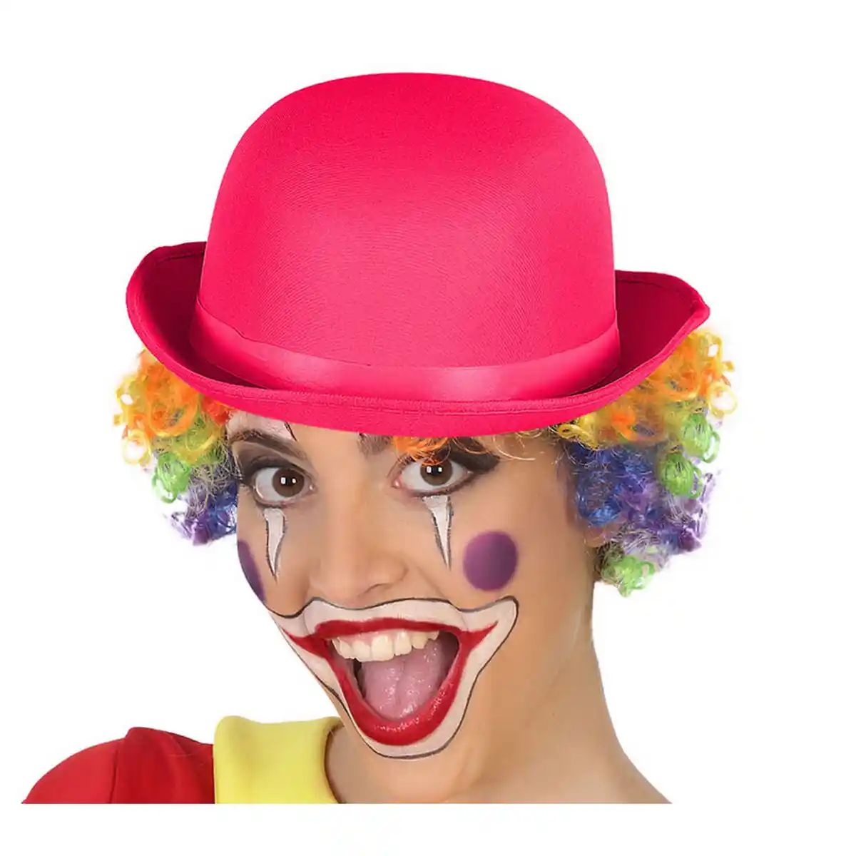 Chapeau clown fuchsia_7942. Bienvenue sur DIAYTAR COTE D'IVOIRE - Où Chaque Article a son Histoire. Découvrez notre sélection méticuleuse de produits qui racontent l'authenticité et la beauté du Côte d'Ivoire.
